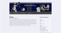 Desktop Screenshot of norlizabattslawfirm.com