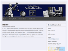 Tablet Screenshot of norlizabattslawfirm.com